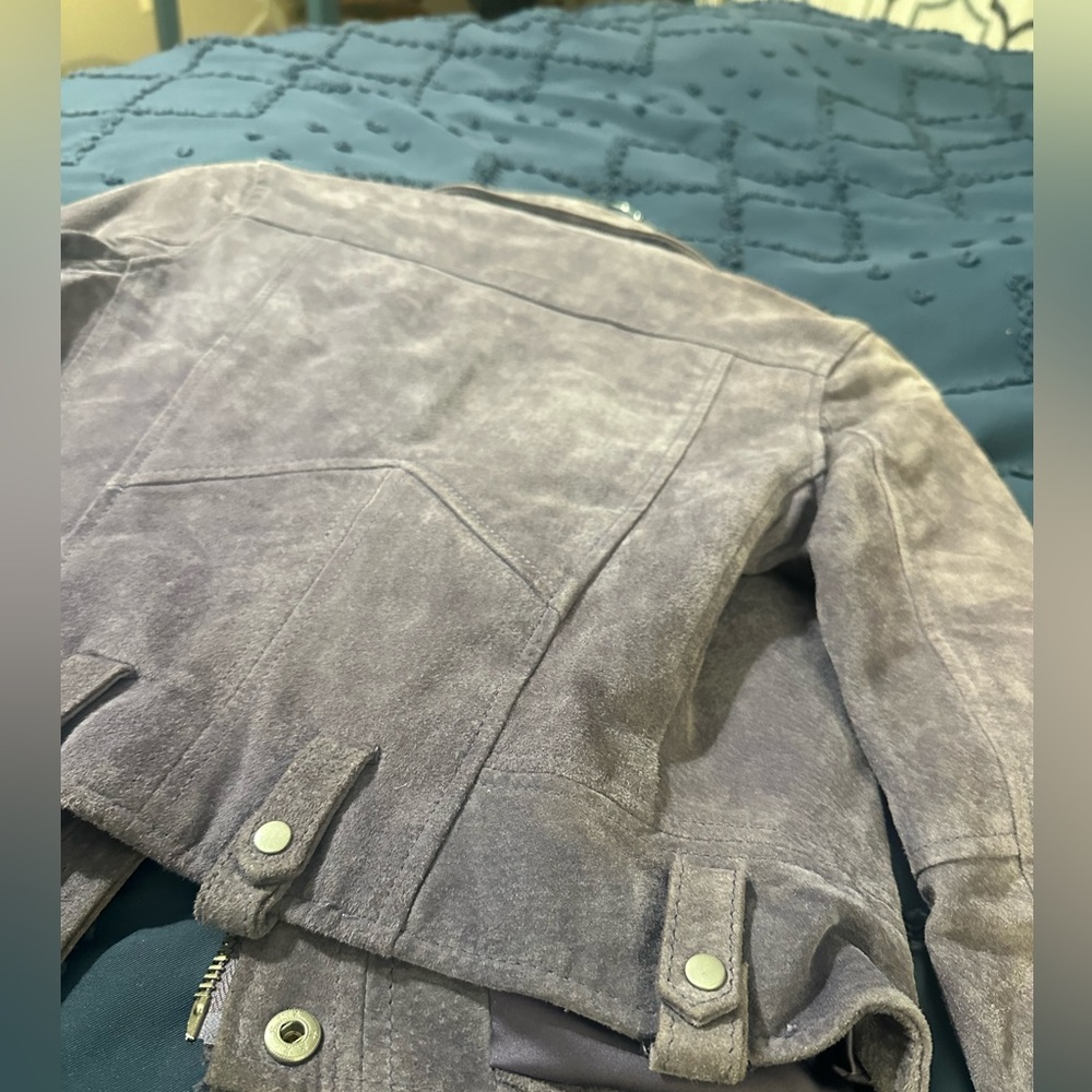 Blank NYC Purple Suede Twilight jacket - Picture 10 of 12